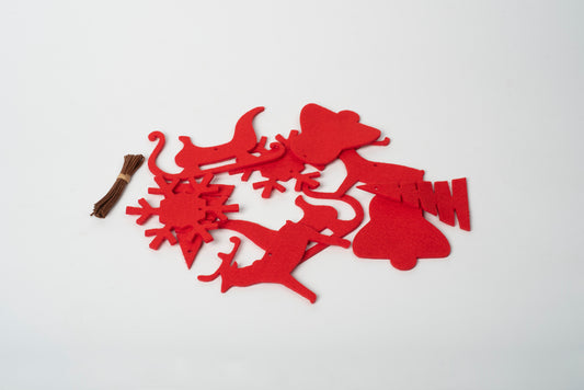 Velik okras iz klobučevine -