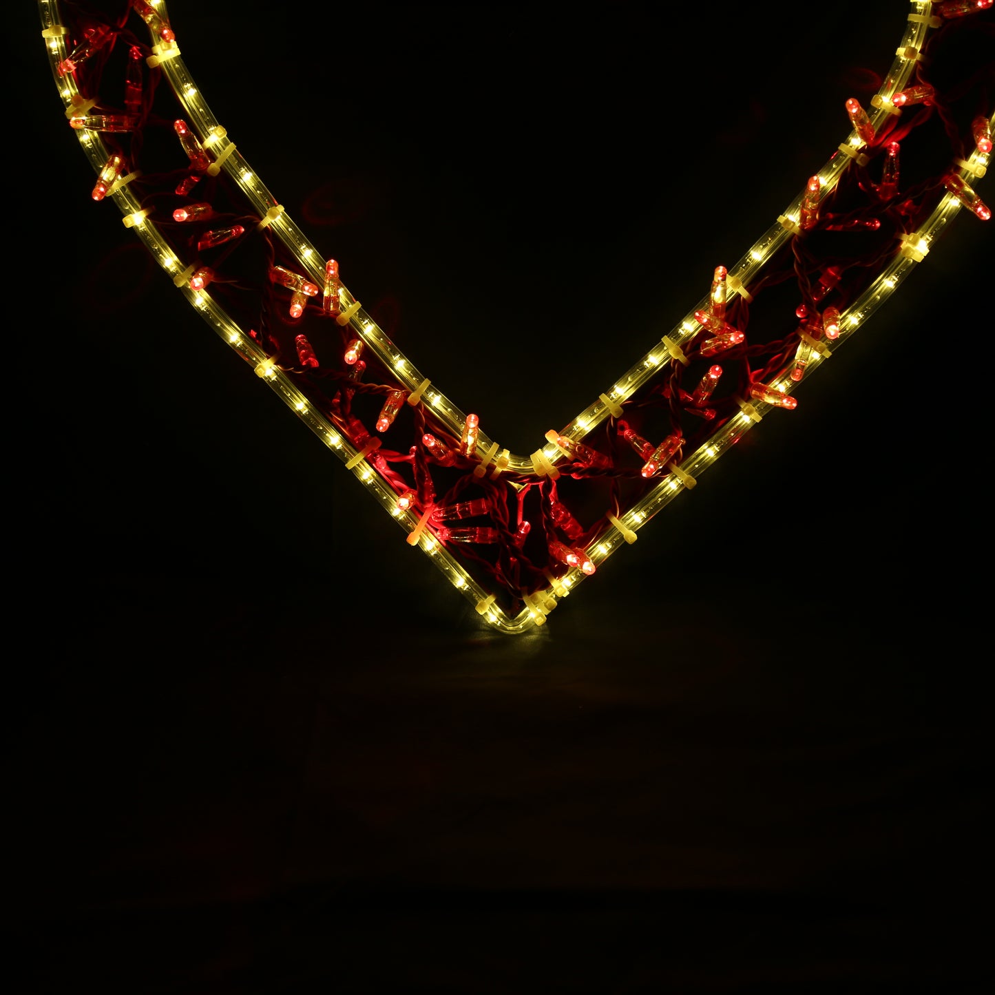LED srdce - vánoční světelný motiv