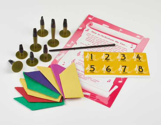 8 dekorativnih krekerjev z zabavno glasbeno vsebino za večerjo.