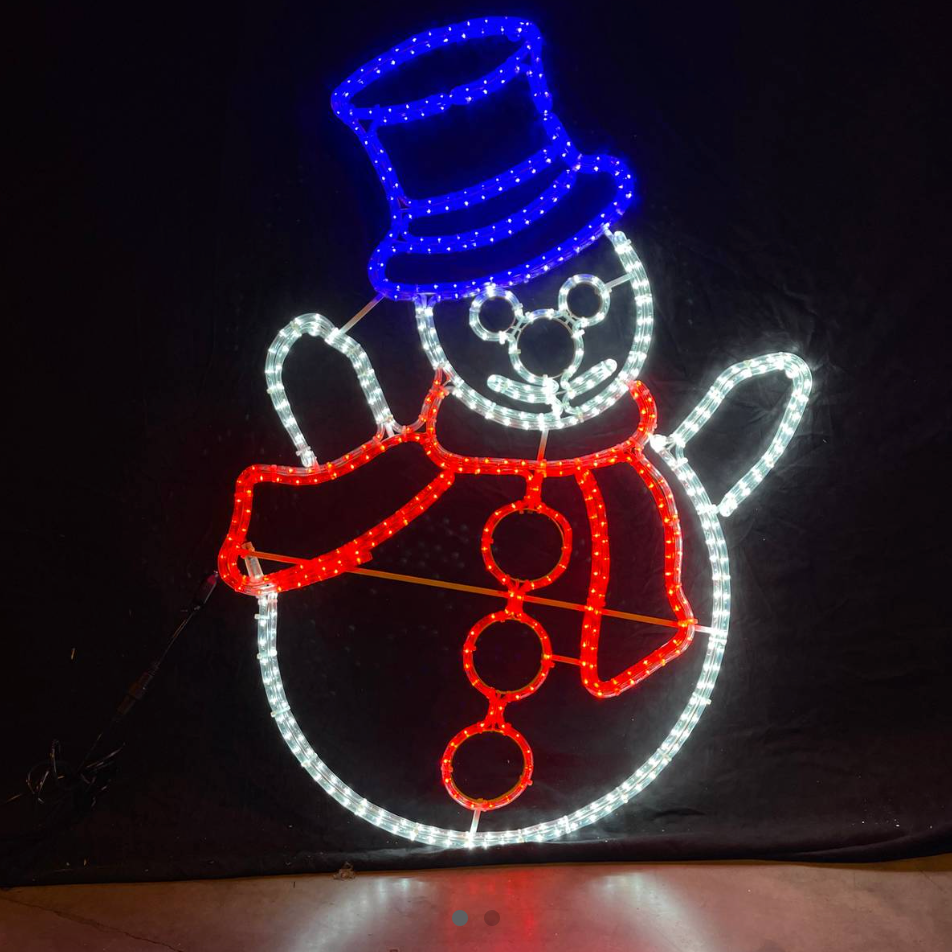 LED sněhulák 120x80cm - Venkovní vánoční osvětlení