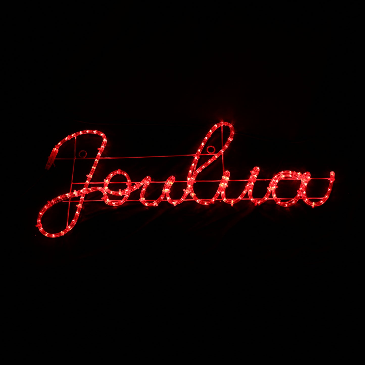 LED Motiv - Hyvää Joulua - červený nápis