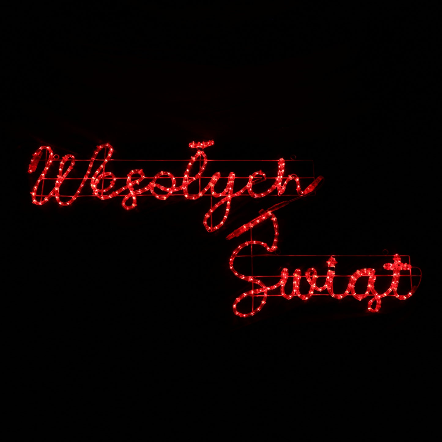 LED cedule Wesołych Świąt - 44x173cm - venkovní vánoční osvětlení