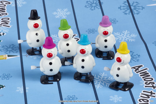 6 računalnikov božični krekerji - 30 cm - Snowmen