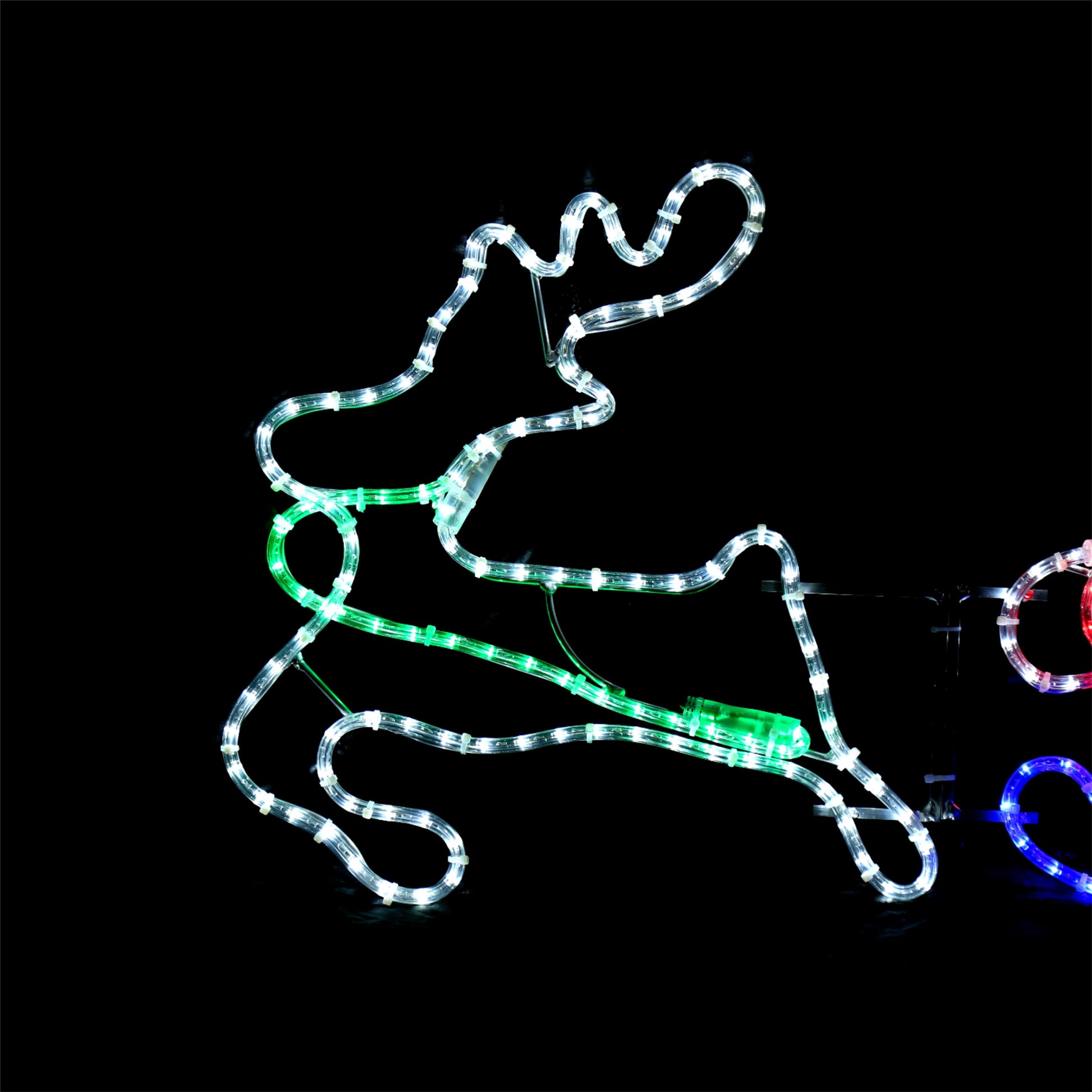 Santa's reindeer LED motif Christmas light