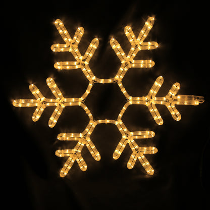 LED sign beautiful warm white snowflake